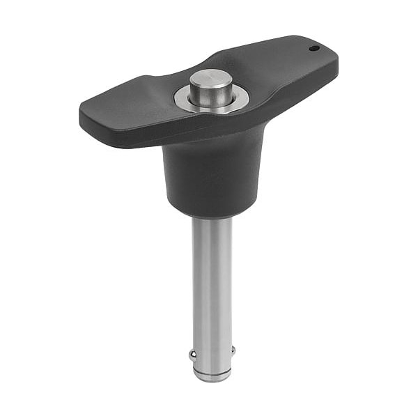 Ball Lock Pins with T-grip, self-locking, precipitation hardened